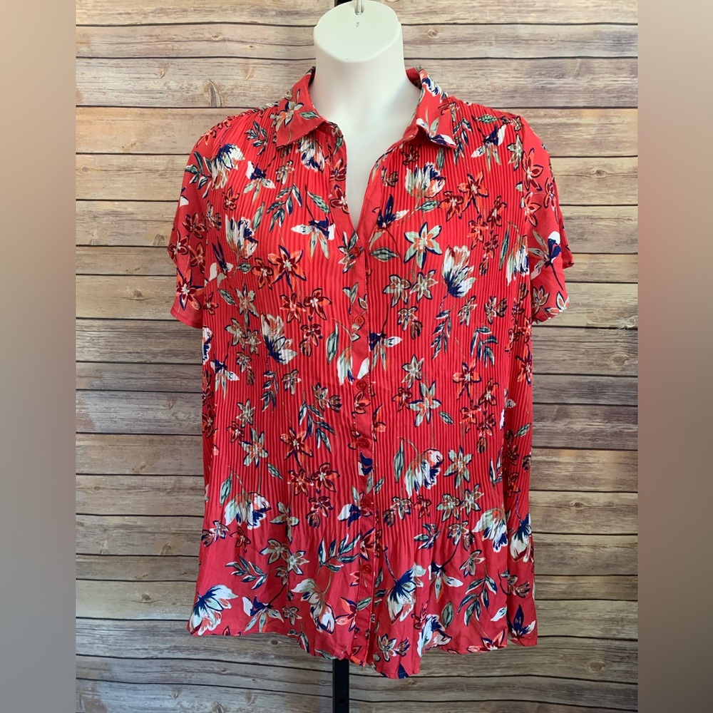 Only Necessities Pleat Blouse - Size 18/20W